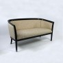 Sofa classic 105 DO in color black glossy 80 gloss