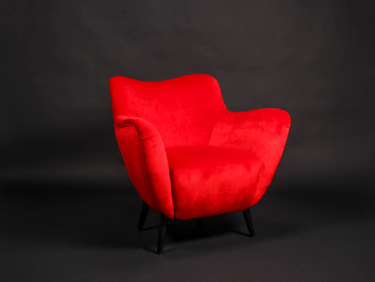 Trendy retro style: Vintage comfortable armchair